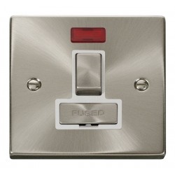 SATIN CHROME SWITCHED CONNECTION UNIT